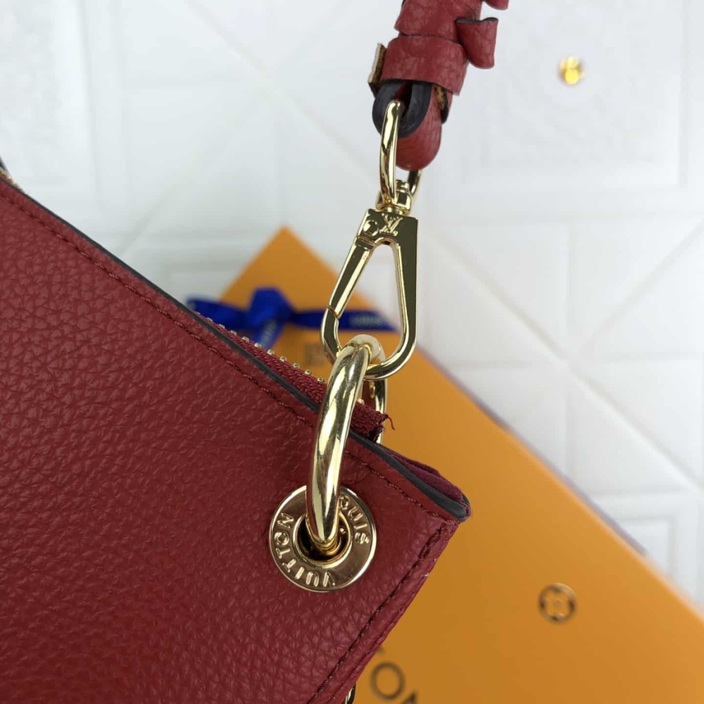 Louis Vuitton Maida Hobo Handbag Monogram Tuilerie Bezas Red 33Cm M43798 - Image 9