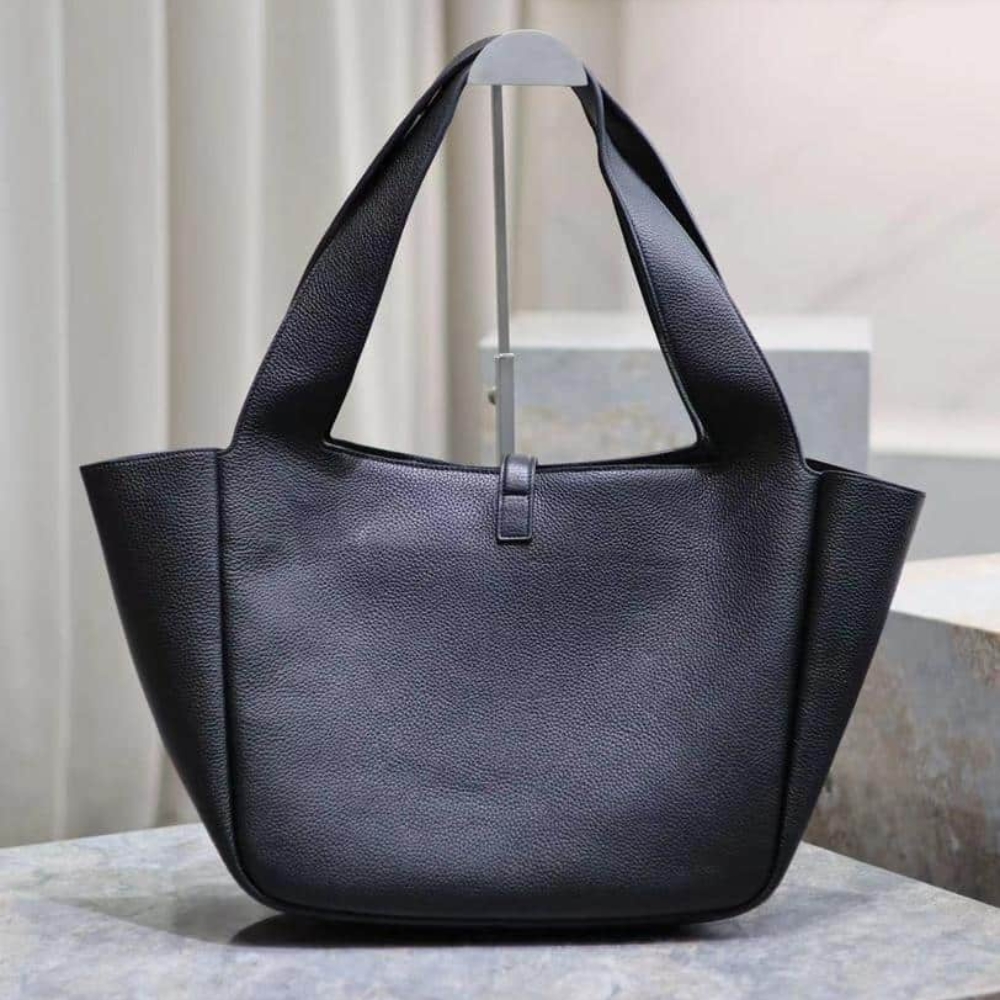 SAINT LAURENT LE 5 À 7 BEA IN GRAINED LEATHER BLACK 50CM 763435AADUU1000 - Image 3