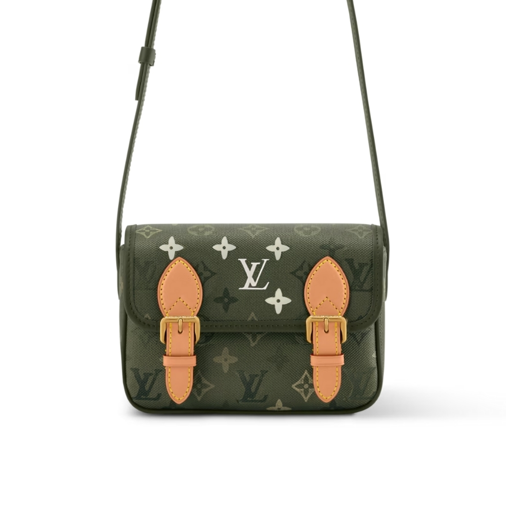 LOUIS VUITTON SATCHEL WEARABLE WALLET KHAKI 19CM M26969