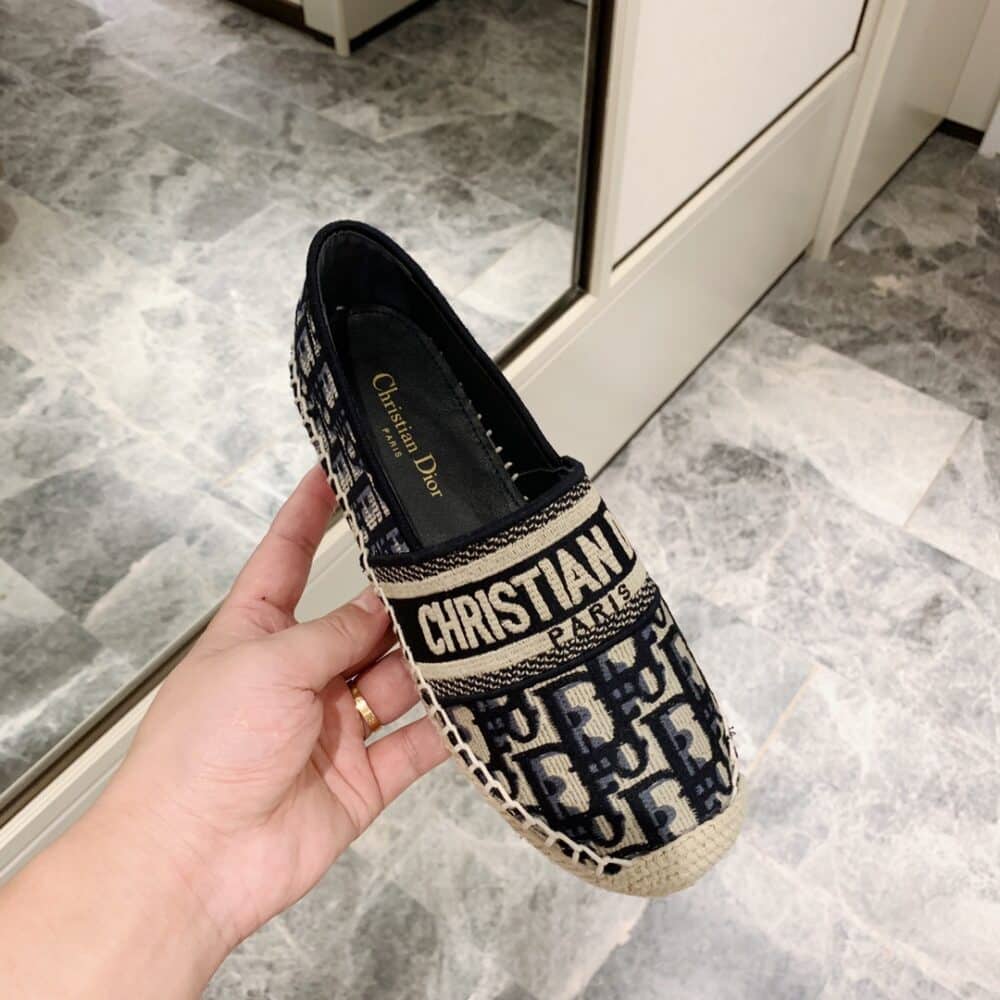 Alternative view of DIOR GRANVILLE ESPADRILLE OBLIQUE DEEP BLUE KDB585OBE S56B