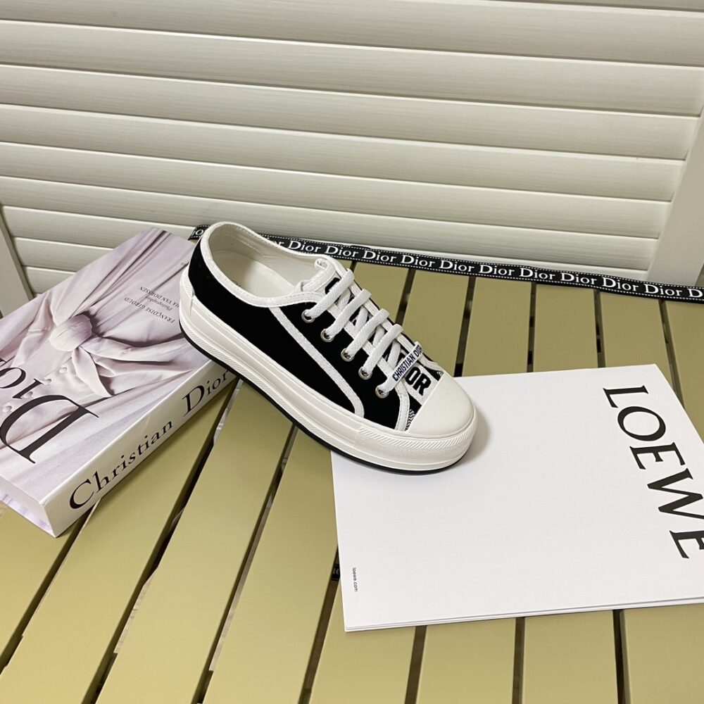 Alternative view of DIOR WALK'N'DIOR PLATFORM SNEAKER COTTON CANVAS BLACK KCK386CVY S900