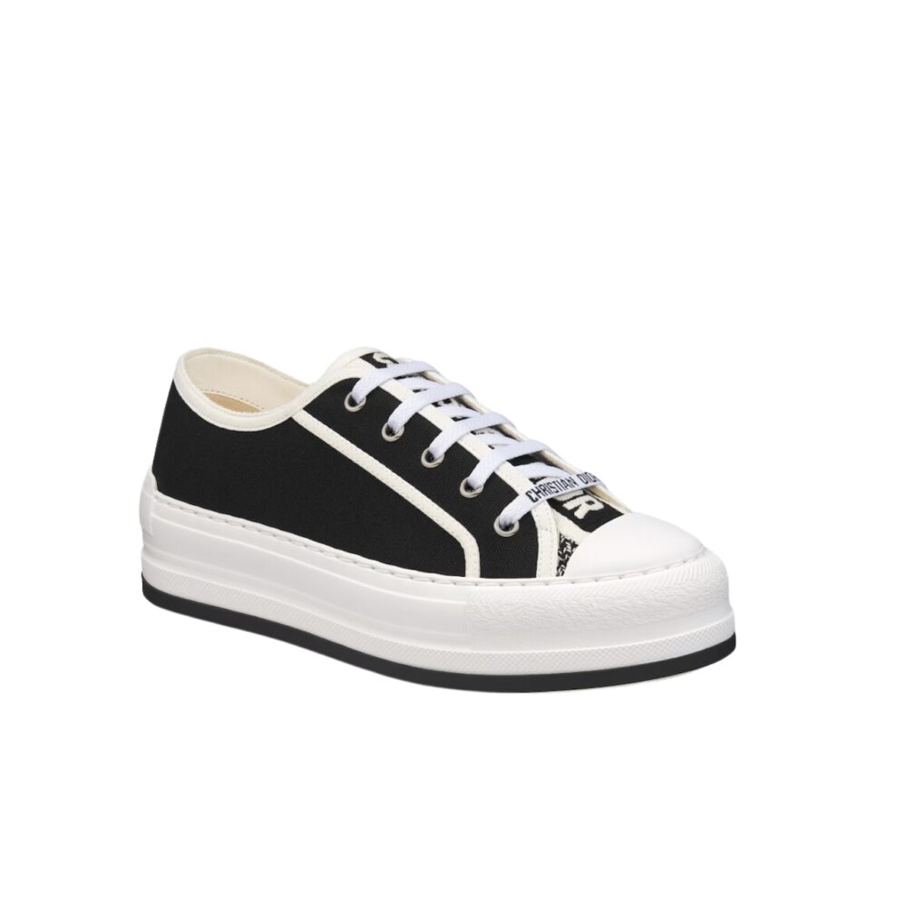 DIOR WALK'N'DIOR PLATFORM SNEAKER COTTON CANVAS BLACK KCK386CVY S900