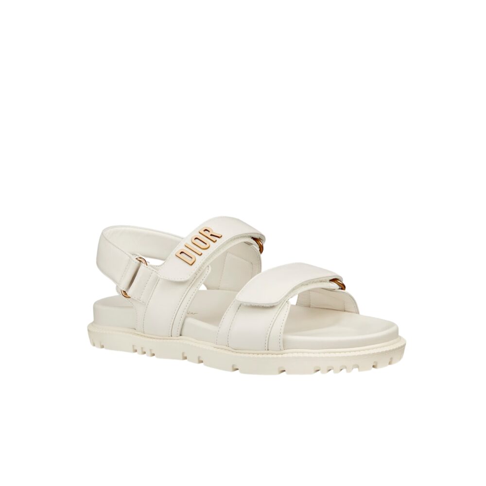 DIOR DIORACT SANDAL WHITE KCQ547LAB S03W