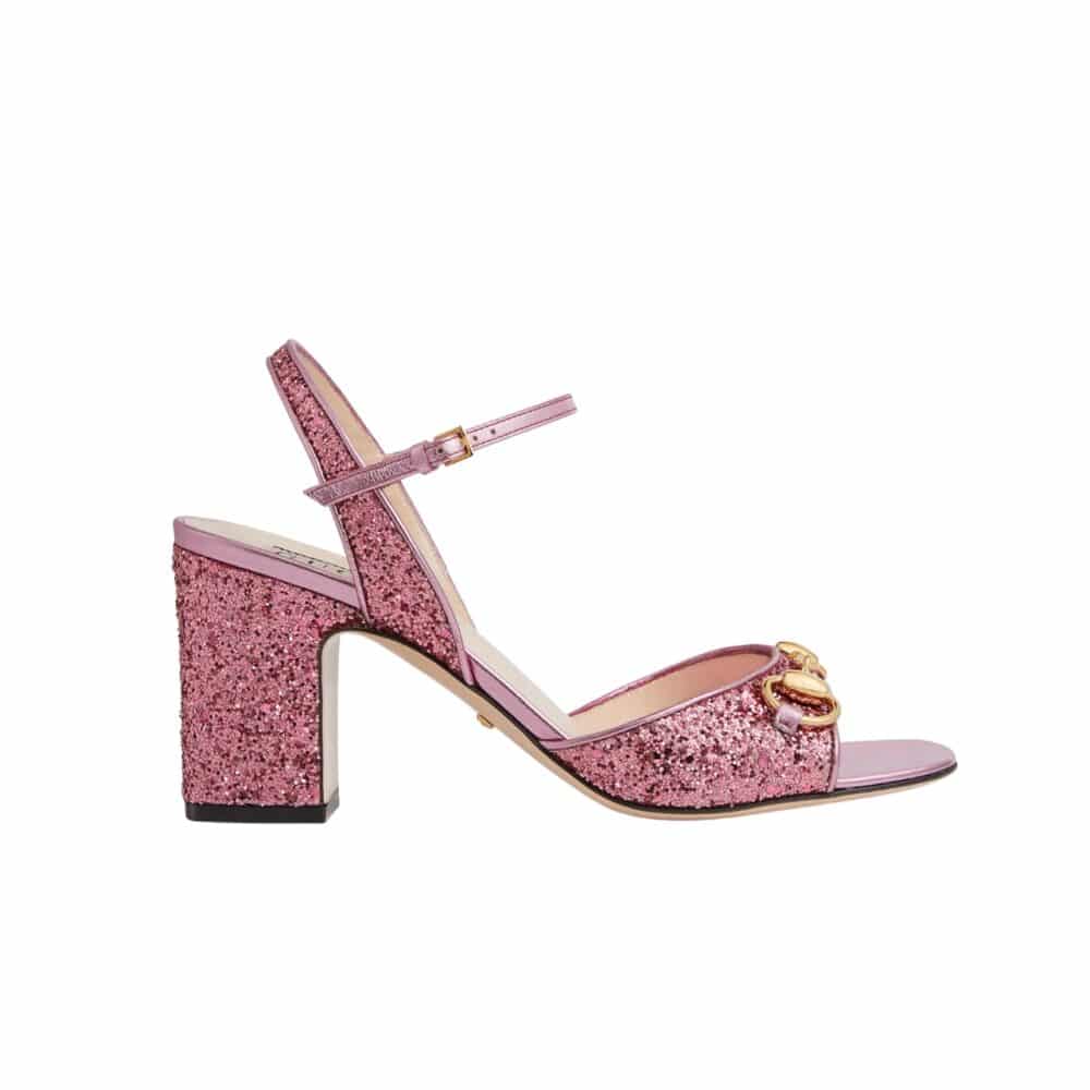 GUCCI HORSEBIT SANDAL ‎METALLIC PINK 771697 KSP20 5560
