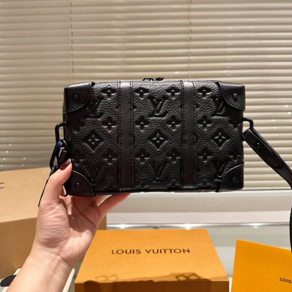 LOUIS VUITTON SOFT TRUNK WALLET MONOGRAM TAURILLON LEATHER BLACK 23CM M80224 - Image 4