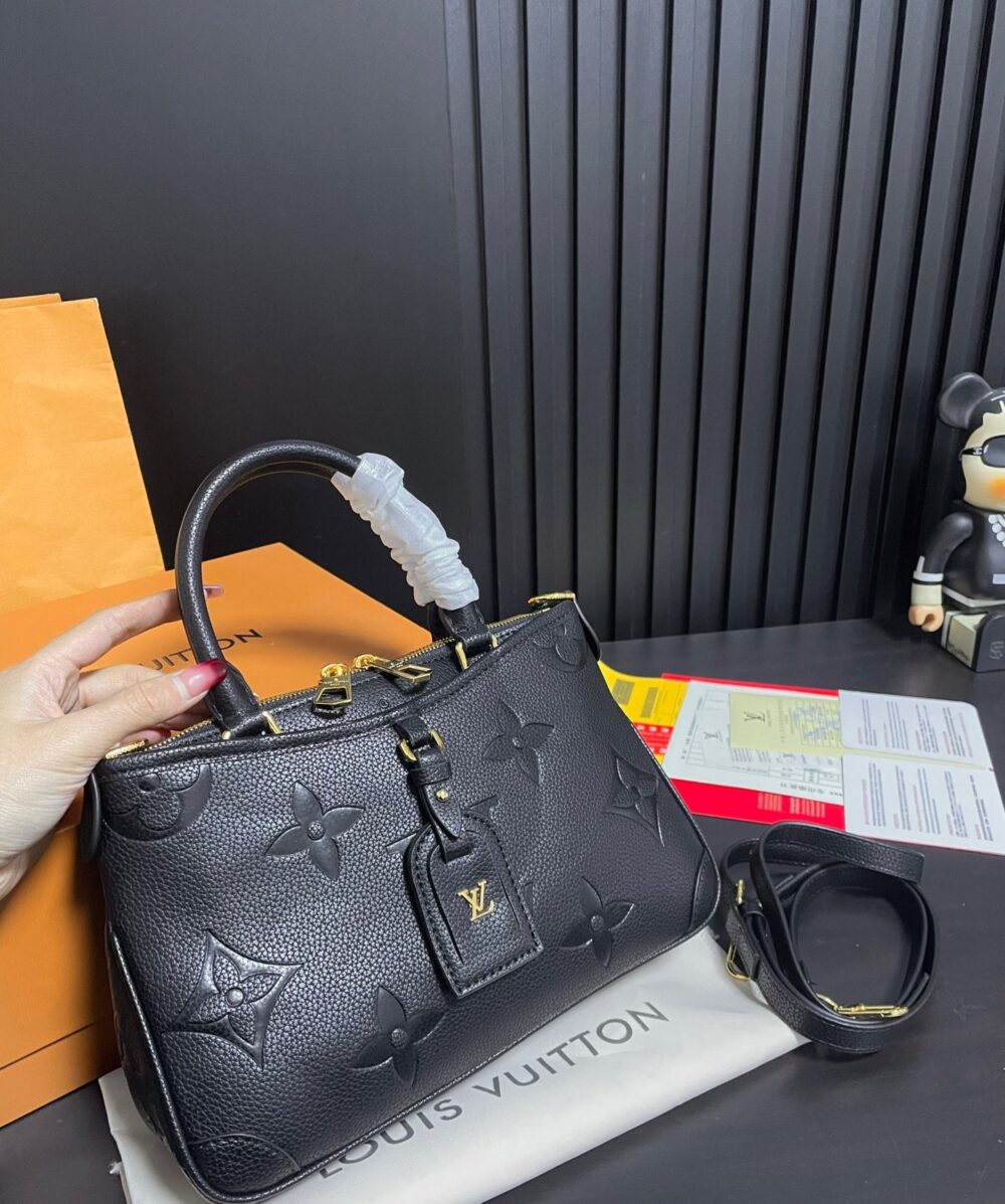 LOUIS VUITTON TRIANON PM MONOGRAM EMPREINTE BLACK 28CM M46488 - Image 4