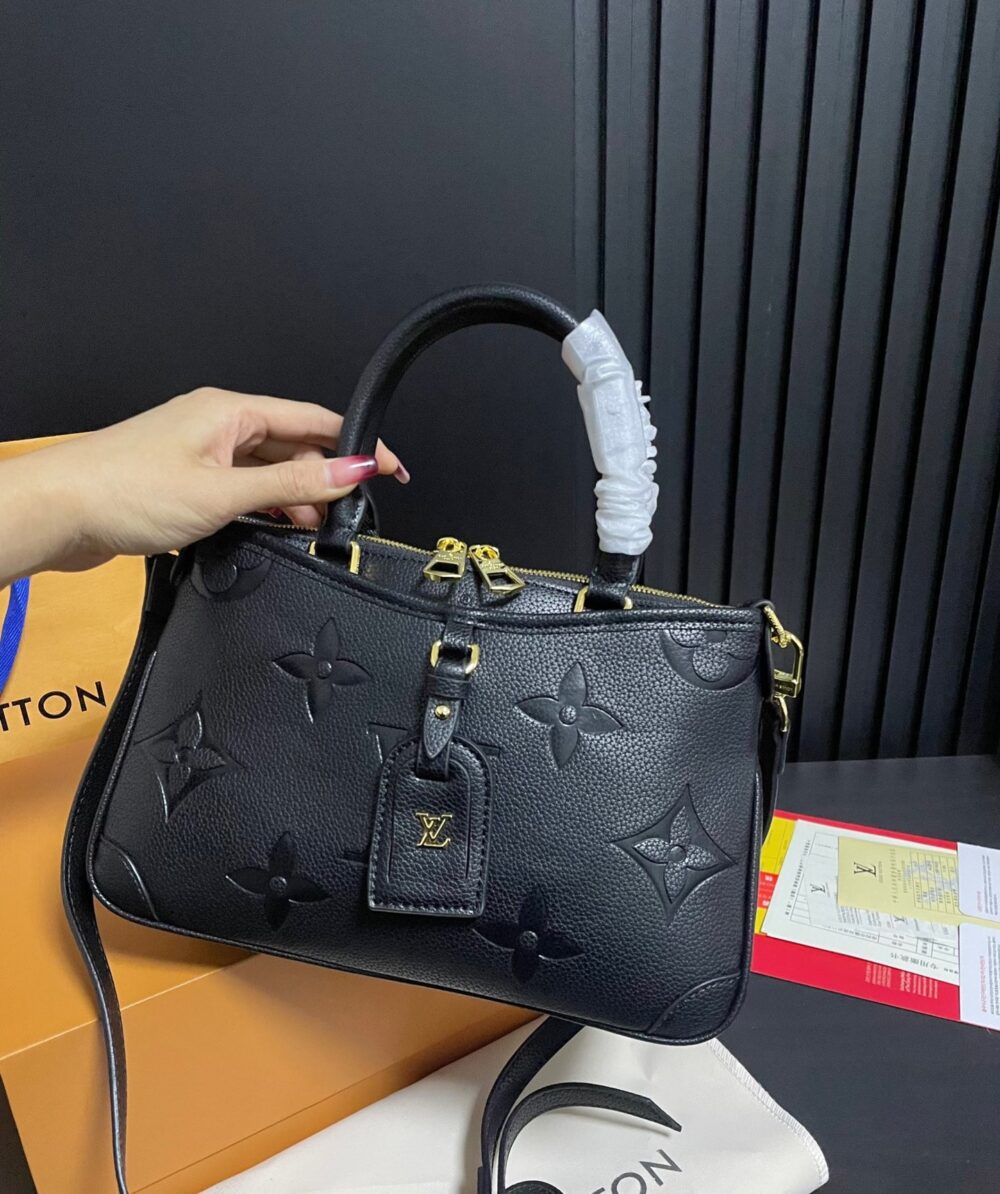 LOUIS VUITTON TRIANON PM MONOGRAM EMPREINTE BLACK 28CM M46488 - Image 5