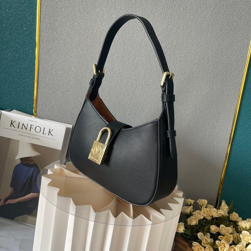 LOUIS VUITTON LOW KEY SHOULDER BAG BLACK 25CM M24611 - Image 7