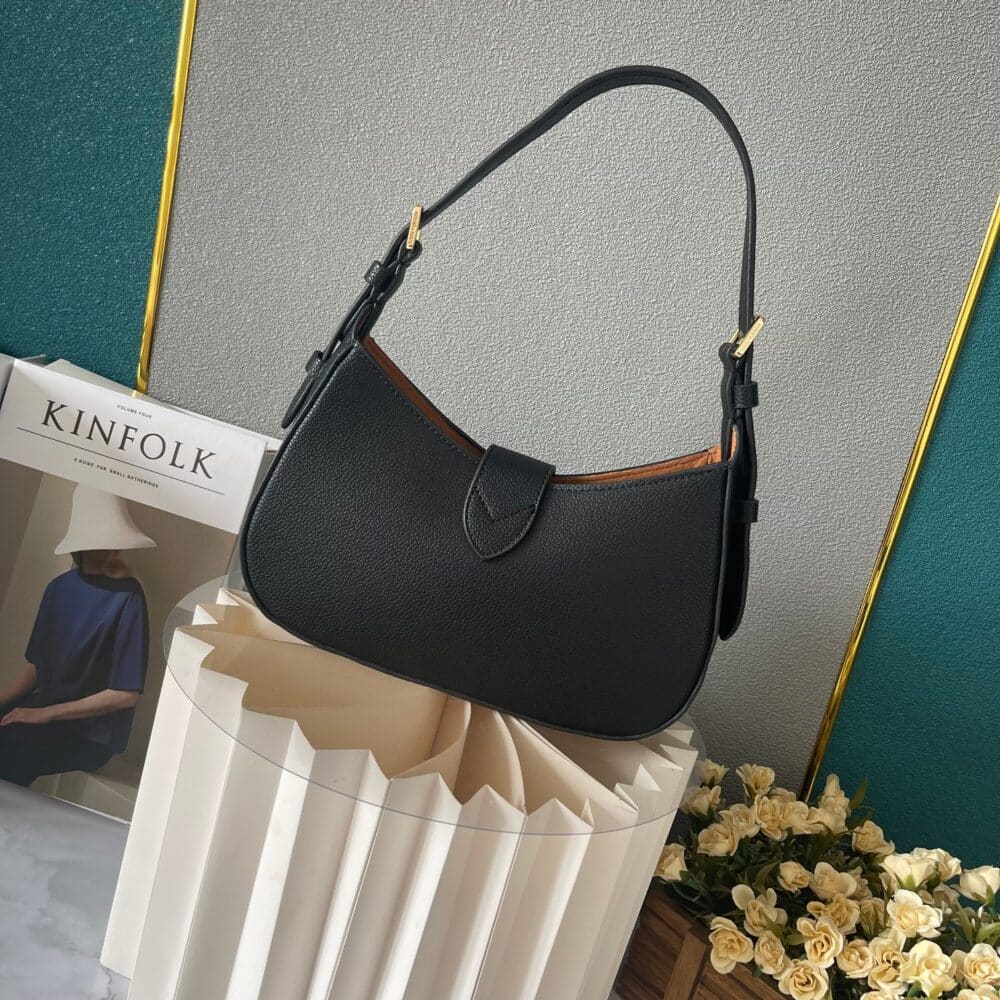 LOUIS VUITTON LOW KEY SHOULDER BAG BLACK 25CM M24611 - Image 8