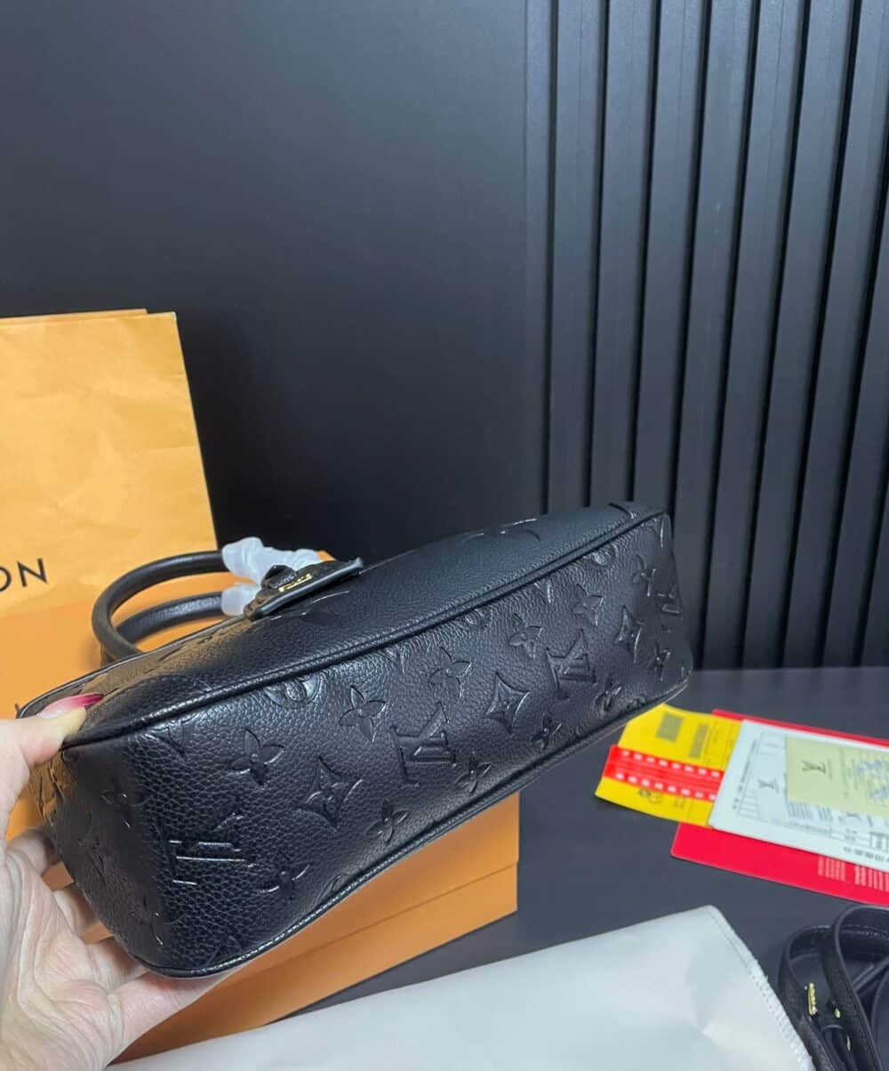 LOUIS VUITTON TRIANON PM MONOGRAM EMPREINTE BLACK 28CM M46488 - Image 9