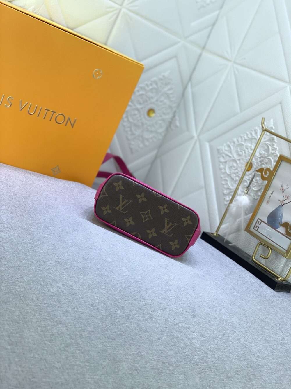 LOUIS VUITTON MINI ALMA MONOGRAM CANVAS MIX WITH PINK 18CM M83206 - Image 3