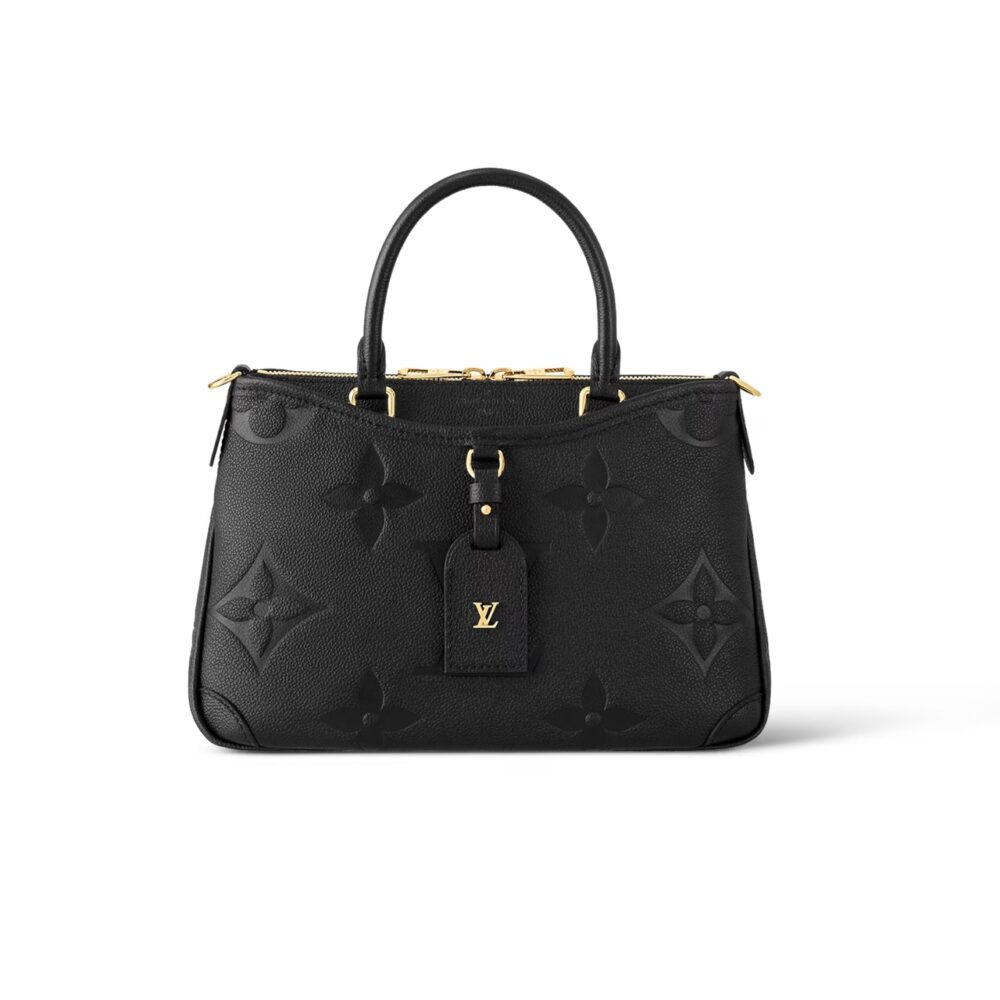 LOUIS VUITTON TRIANON PM MONOGRAM EMPREINTE BLACK 28CM M46488