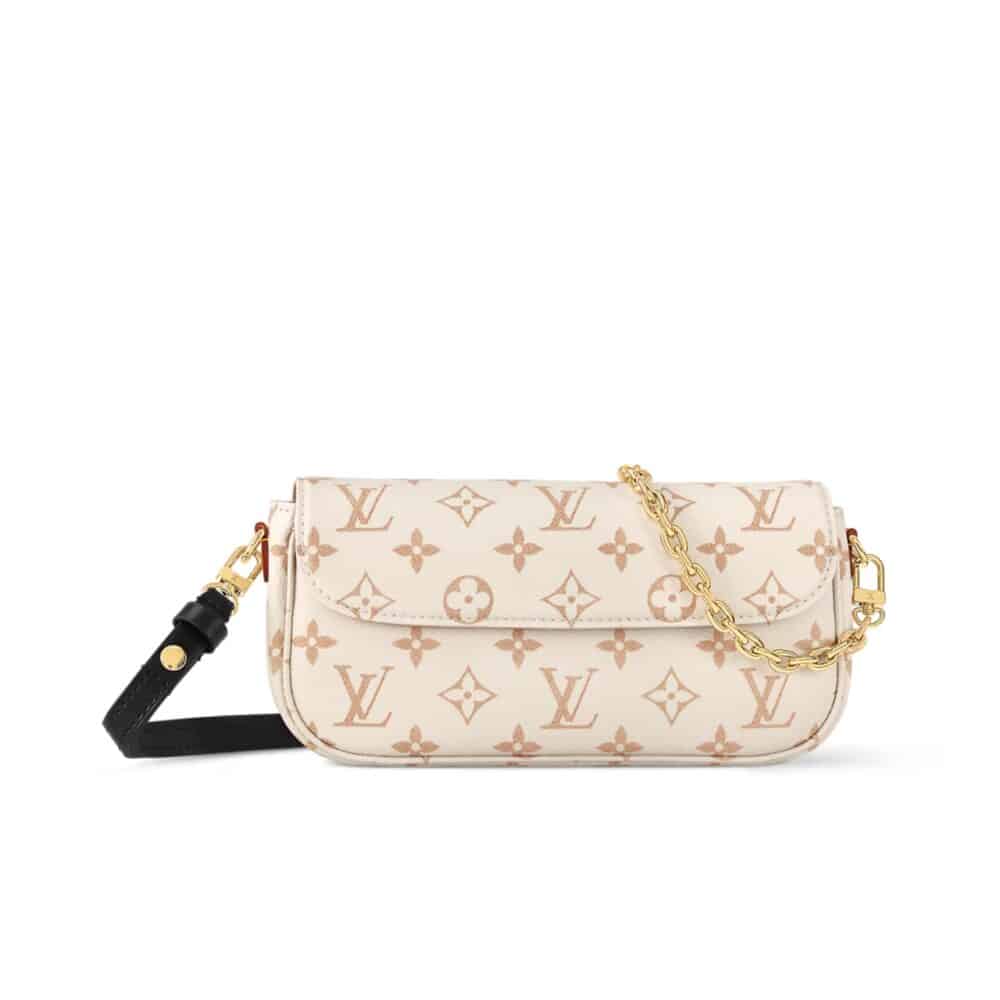 LOUIS VUITTON WALLET ON CHAIN IVY MONOGRAM CANVAS CREAM 23CM M83091