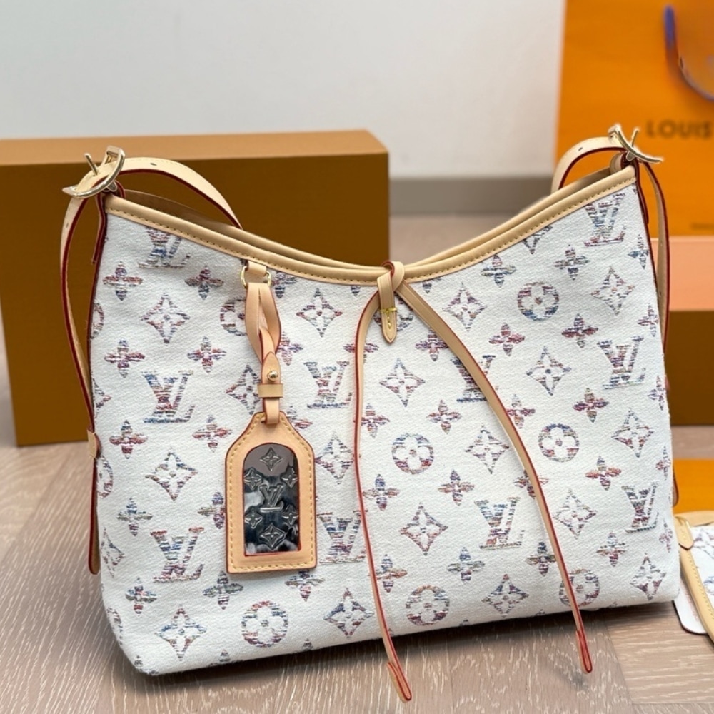 Alternative view of LOUIS VUITTON CARRYALL PM MULTICOLOR BEIGE 29CM M24707