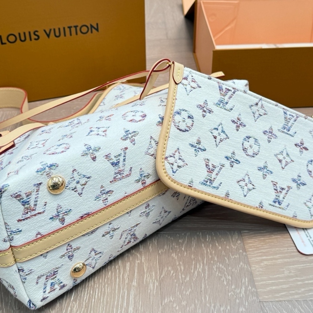 LOUIS VUITTON CARRYALL PM MULTICOLOR BEIGE 29CM M24707 - Image 7