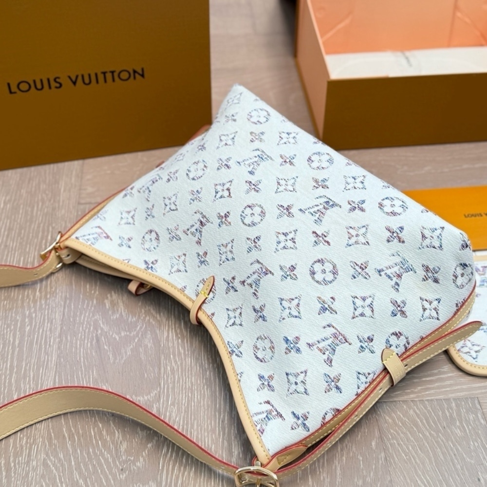 LOUIS VUITTON CARRYALL PM MULTICOLOR BEIGE 29CM M24707 - Image 8
