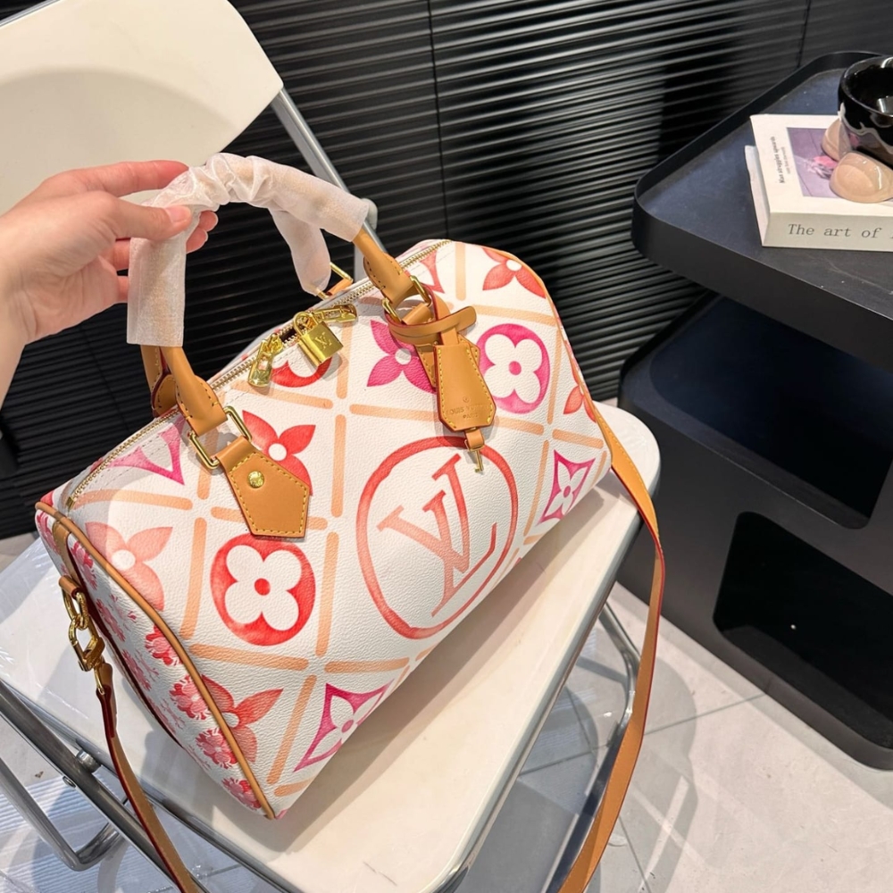 Alternative view of LOUIS VUITTON SPEEDY BANDOULIÈRE 25 OTHER MONOGRAM CANVAS CORAL 25CM M11209