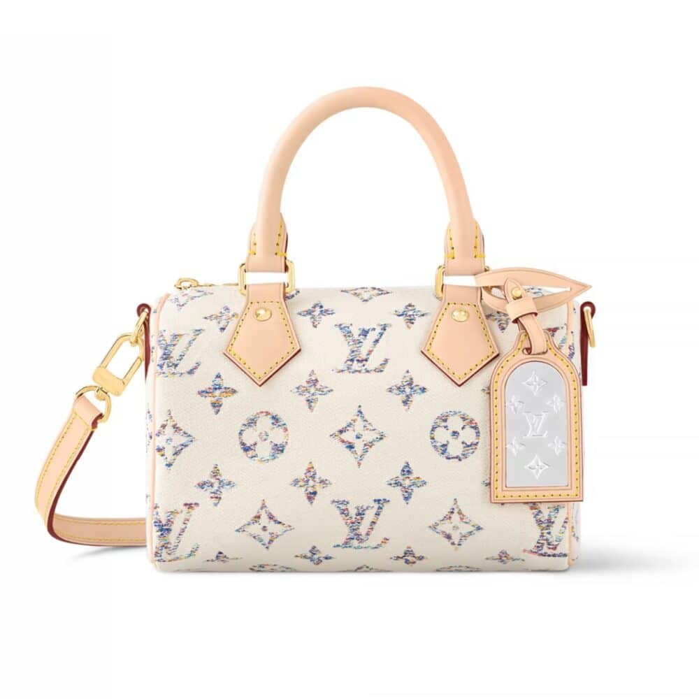 LOUIS VUITTON SPEEDY BANDOULIÈRE 20 MULTICOLOR BEIGE 20CM M24709