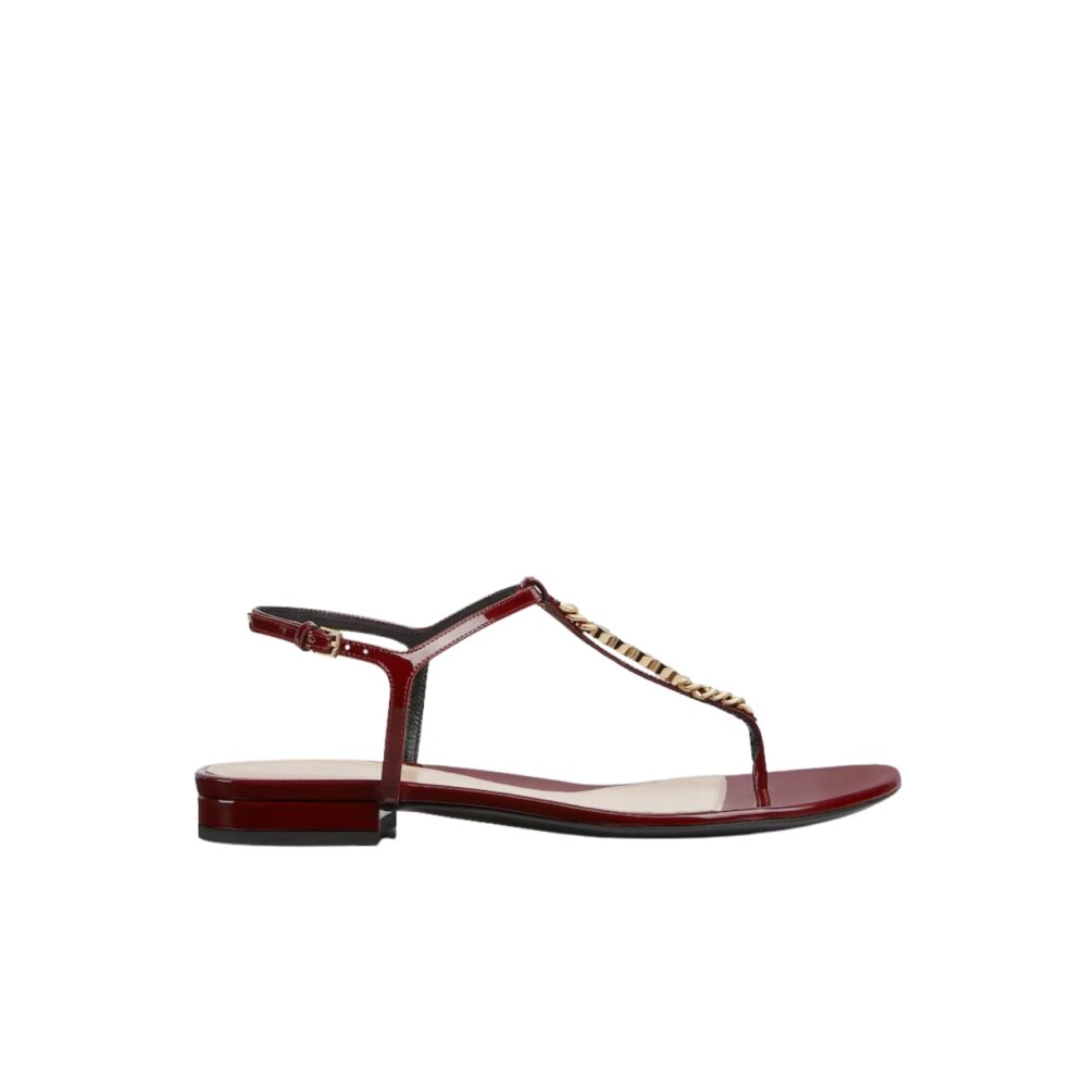 GUCCI SIGNORIA THONG SANDAL RED ‎782415 BNC00 6207