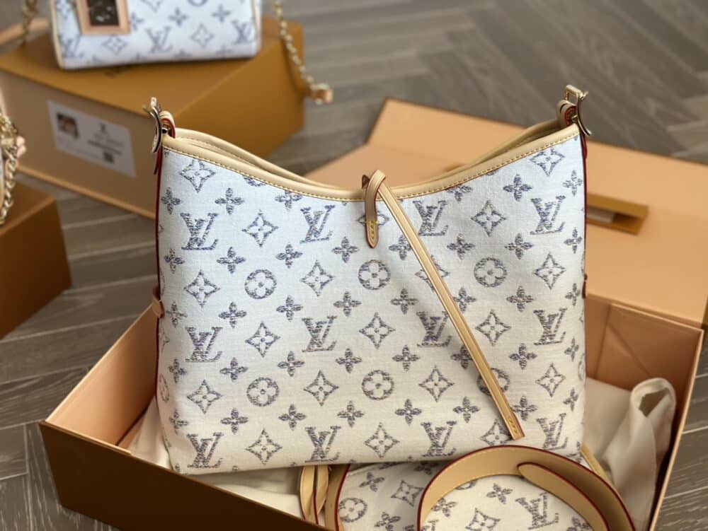 LOUIS VUITTON CARRYALL PM MULTICOLOR BEIGE 29CM M24707 - Image 8