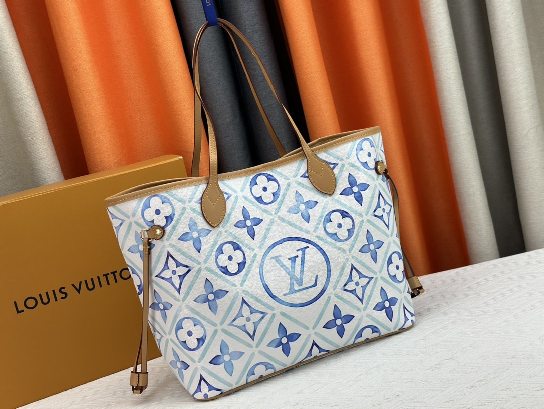 LOUIS VUITTON NEVERFULL MM AUTRES TOILES MONOGRAM LAGOON 31CM M11263 - Image 4