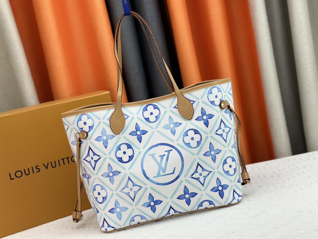 LOUIS VUITTON NEVERFULL MM AUTRES TOILES MONOGRAM LAGOON 31CM M11263 - Image 3