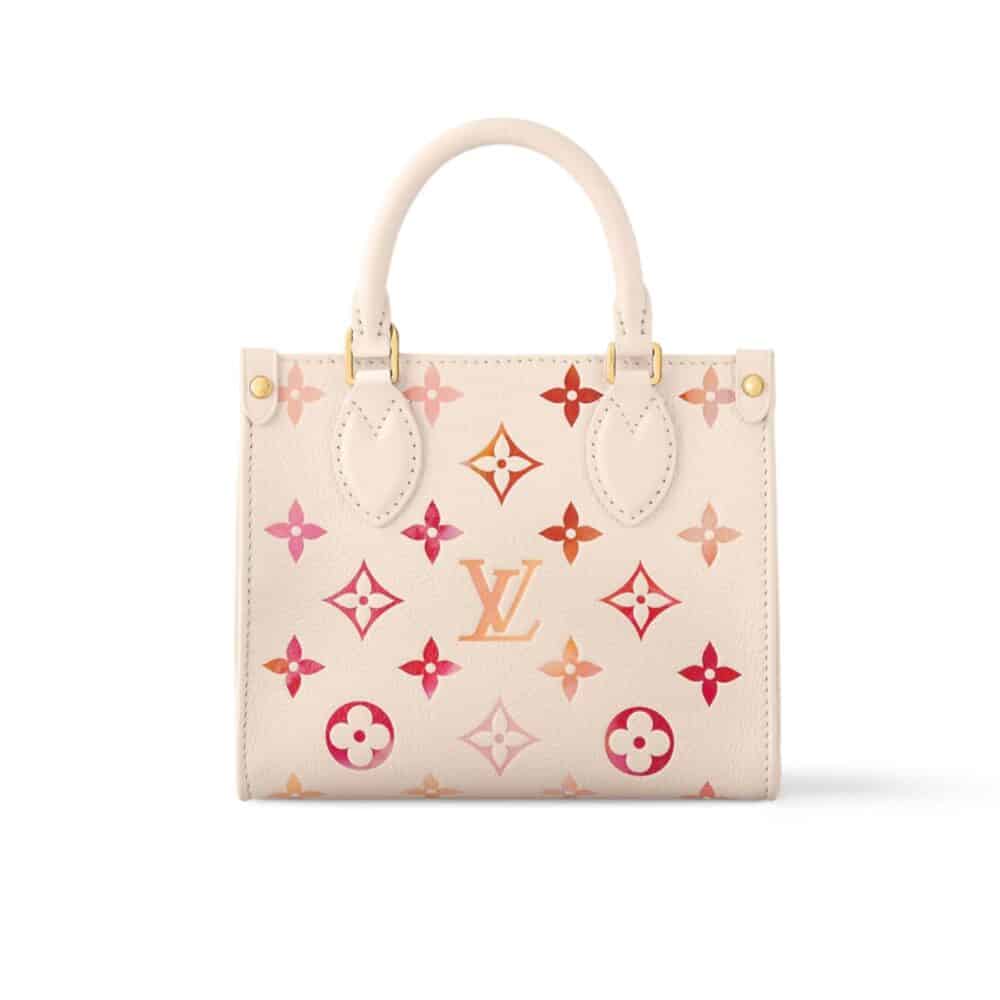 LOUIS VUITTON ONTHEGO BB BAG MONOGRAM EMPREINTE SUNRISE AQUARELLE 20CM M47115