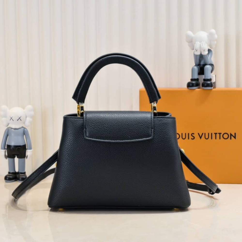 LOUIS VUITTON CAPUCINES BB BAG WITH CHARM BLACK 27CM - Image 4