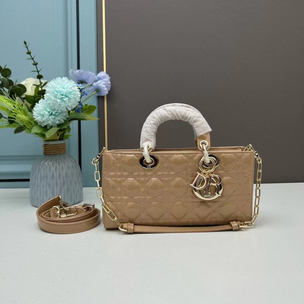 Alternative view of DIOR MEDIUM LADY D JOY BAG CANNAGE BEIGE 26CM M0540ONGE M51U