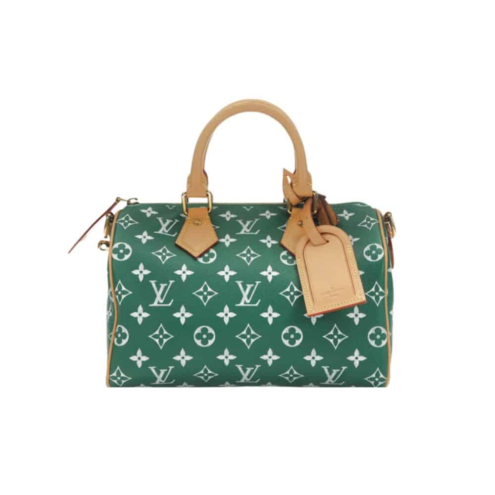 LOUIS VUITTON SPEEDY P9 BANDOULIÈRE MONOGRAM LEATHER GREEN 25CM