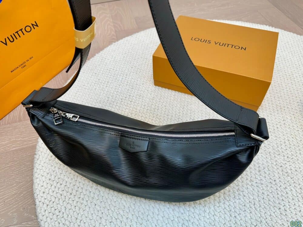 LOUIS VUITTON HAMAC BAG EPI LEATHER BLACK 39CM M25225 - Image 6
