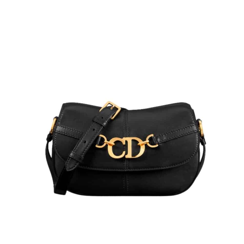 DIOR SMALL CD BESACE BAG CALFSKIN BLACK 23CM M9380UBGQ M900
