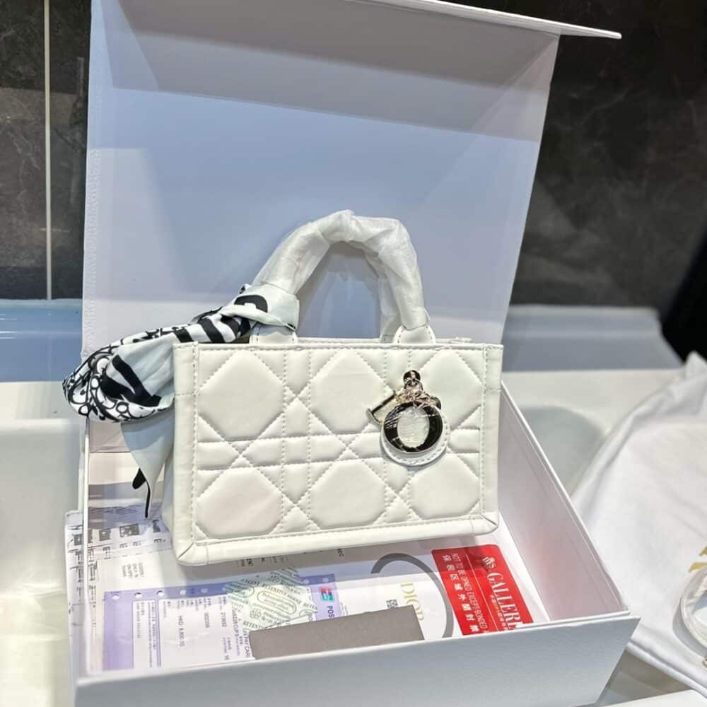 Alternative view of DIOR MINI DIOR BOOK TOTE MACROCANNAGE CALFSKIN LATTE 21CM S5573OWHP M030