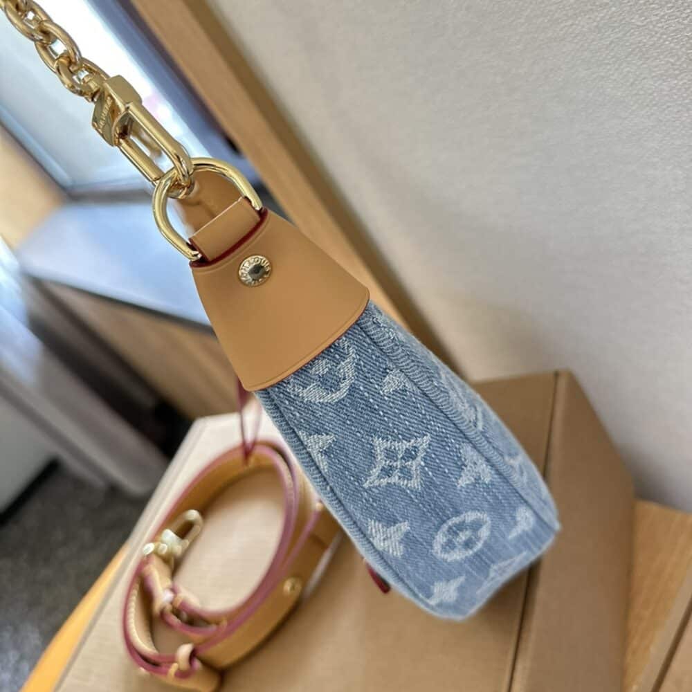 LOUIS VUITTON LV BY THE POOL LOOP MONOGRAM SKY BLUE DENIM 25CM M24846 - Image 5