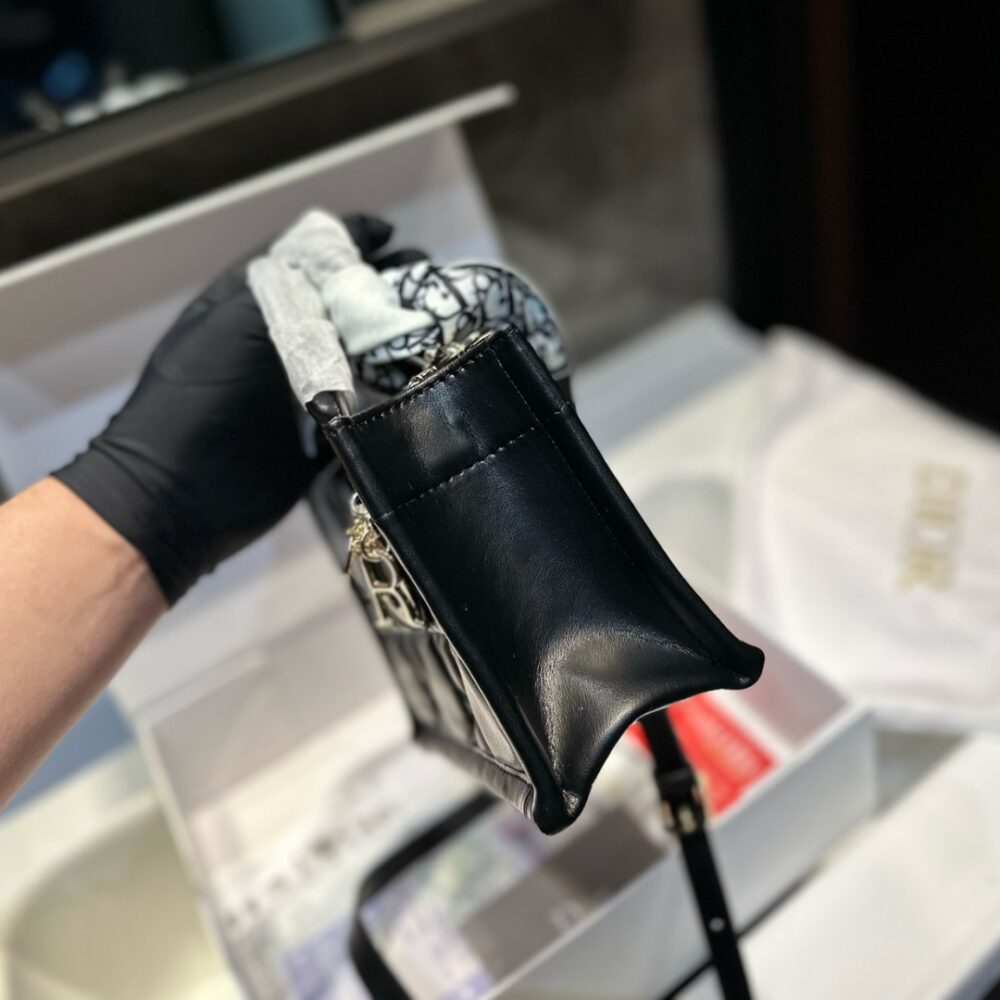 Alternative view of DIOR MINI DIOR BOOK TOTE MACROCANNAGE CALFSKIN BLACK 21CM S5573OWHP M900