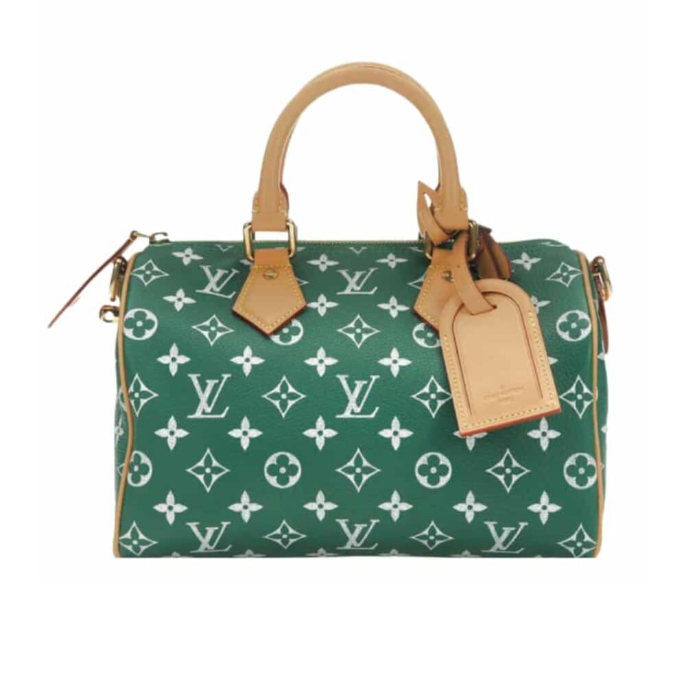 LOUIS VUITTON SPEEDY P9 BANDOULIÈRE MONOGRAM LEATHER GREEN 25CM