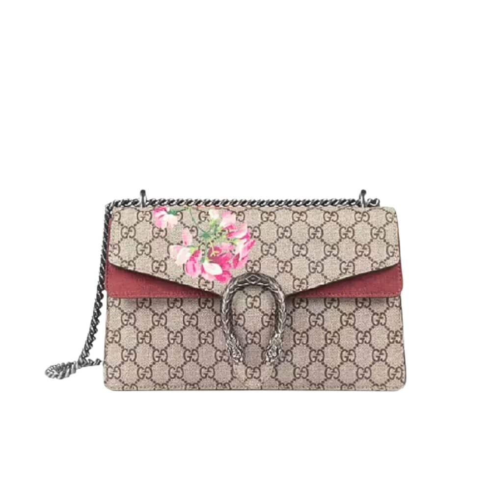GUCCI  2016 REEDITION DIONYSUS GG BLOOMS BLOOMS PRINT 25CM 400249 KU23N 8693