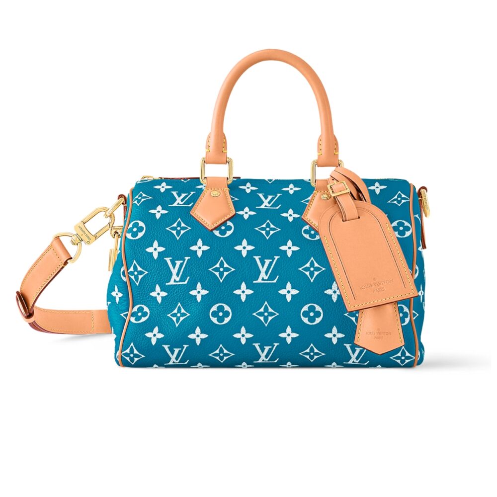 LOUIS VUITTON SPEEDY P9 BANDOULIÈRE 25 BLUE 40CM M24424