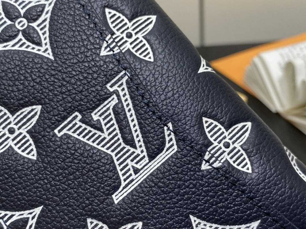 LOUIS VUITTON POCKET ORGANIZER MONOGRAM CALFSKIN NAVY BLUE 7CM M83378 - Image 7