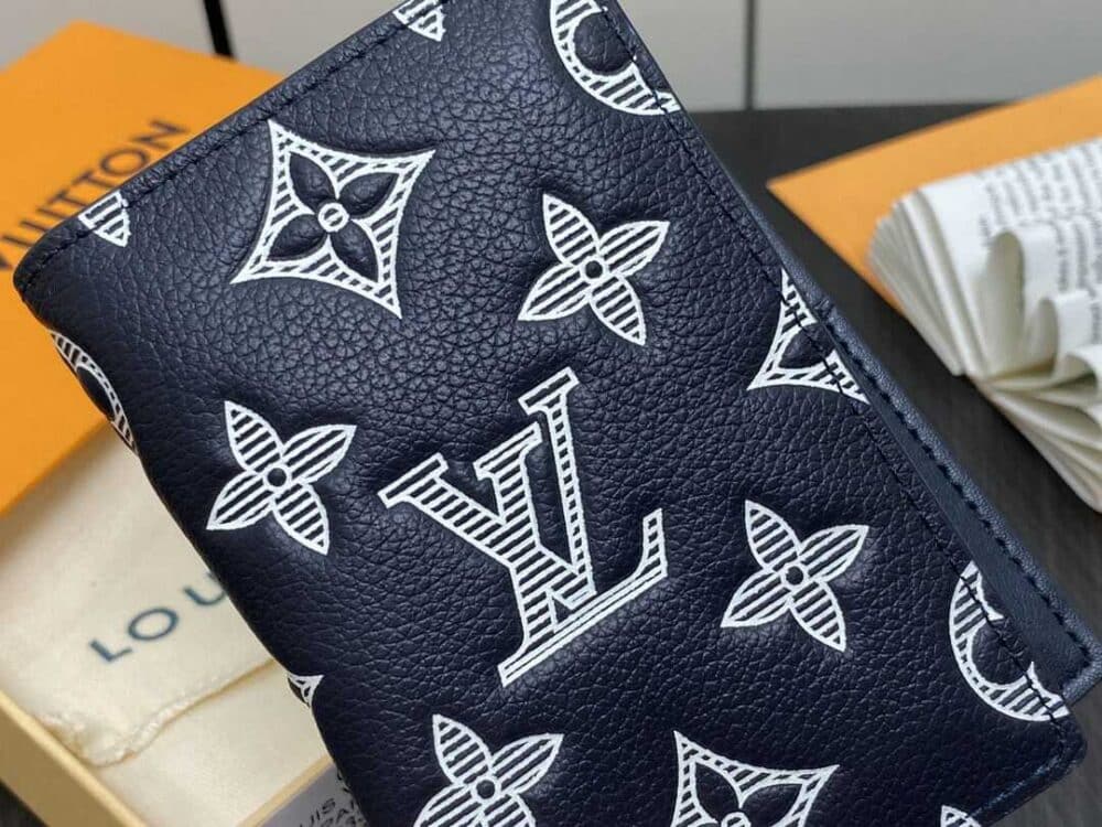 LOUIS VUITTON POCKET ORGANIZER MONOGRAM CALFSKIN NAVY BLUE 7CM M83378 - Image 3