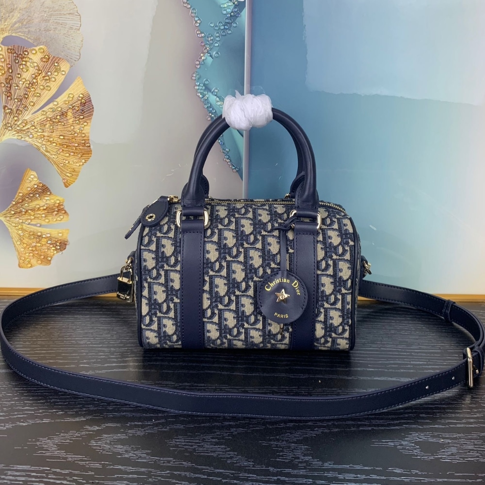 Alternative view of DIOR GROOVE 20 BAG OBLIQUE JACQUARD BLUE 20CM M1364UTZQ M928