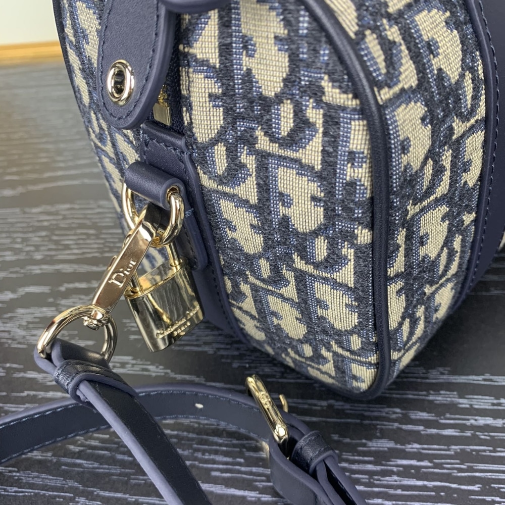 DIOR GROOVE 20 BAG OBLIQUE JACQUARD BLUE 20CM M1364UTZQ M928 - Image 3