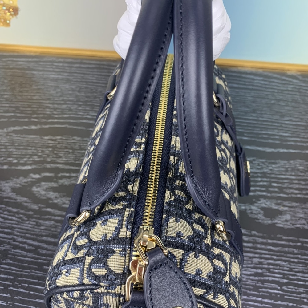 DIOR GROOVE 20 BAG OBLIQUE JACQUARD BLUE 20CM M1364UTZQ M928 - Image 5