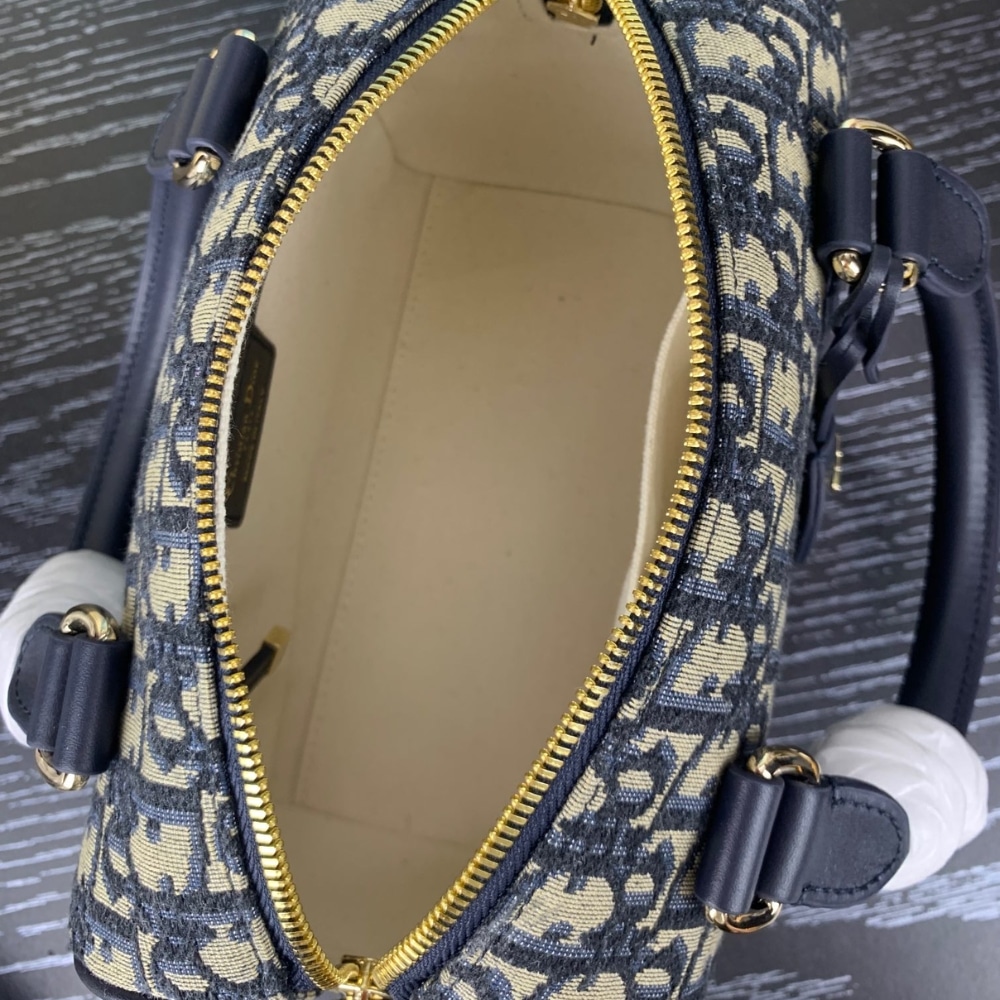 DIOR GROOVE 20 BAG OBLIQUE JACQUARD BLUE 20CM M1364UTZQ M928 - Image 7
