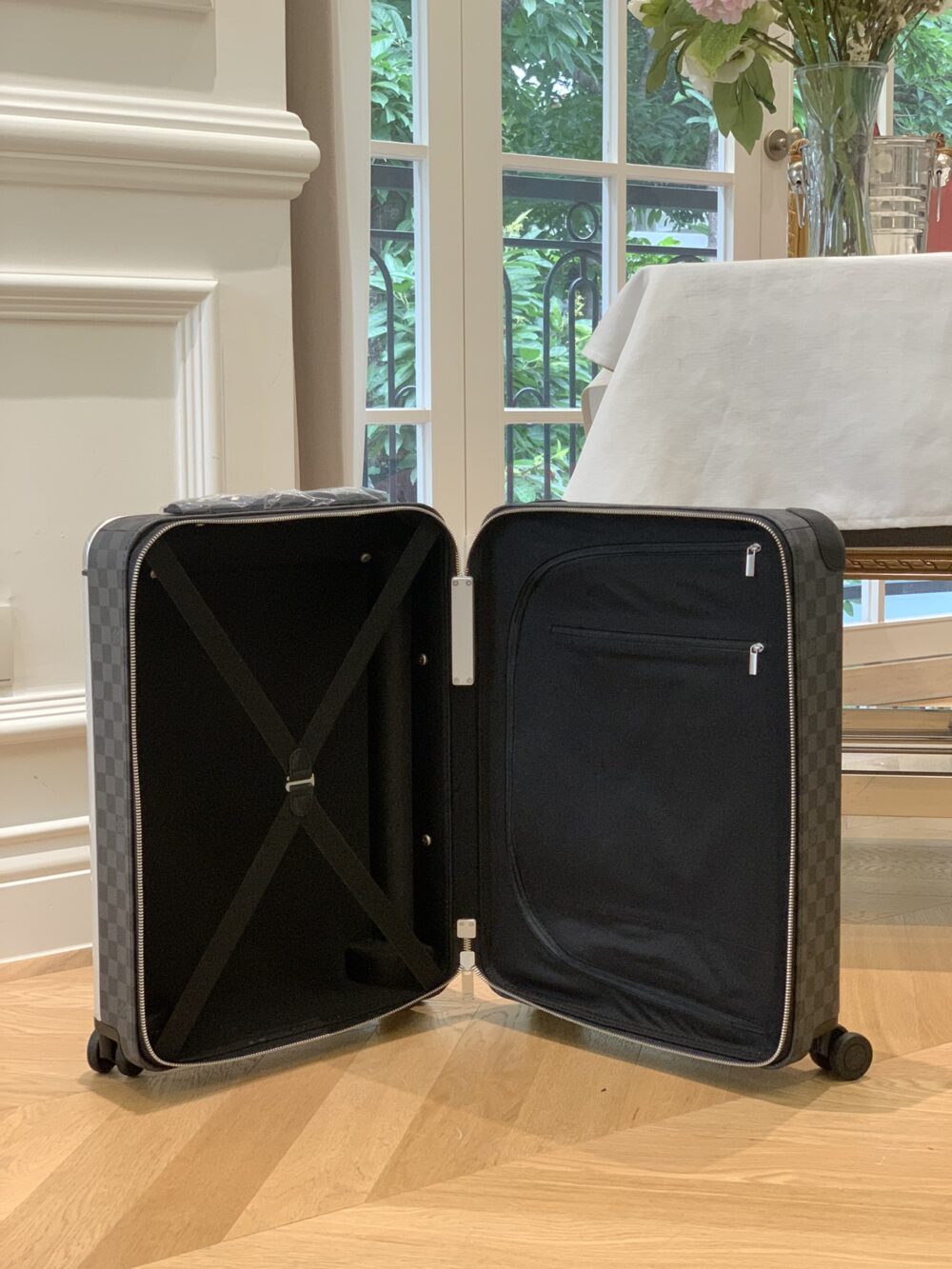LOUIS VUITTON HORIZON 55 SUITCASE DAMIER GRAPHITE CANVAS BLACK 55CM N23209 - Image 6