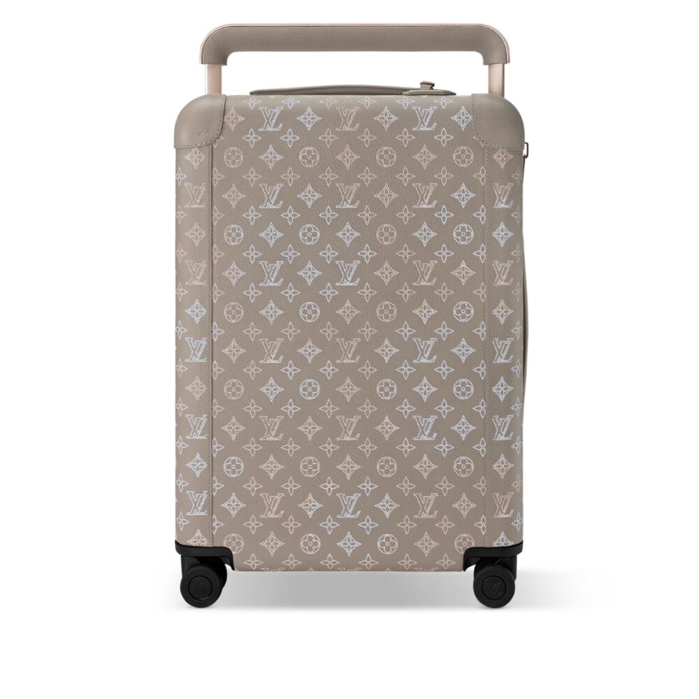 LOUIS VUITTON HORIZON 55 SUITCASE MAHINA PERFORATED CALFSKIN LEATHER GRAY 55CM M10282