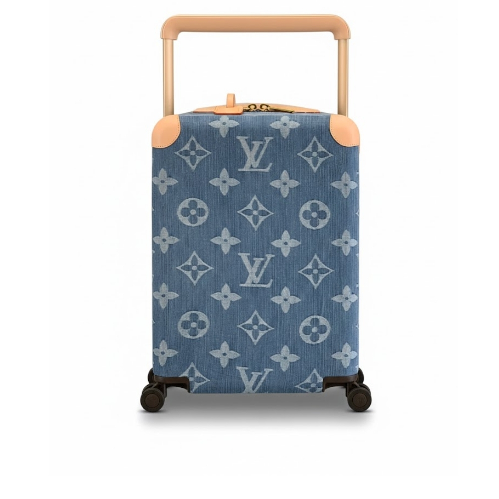 Louis Vuitton Horizon 55 Suitcase Monogram Cotton Canvas Denim Blue 55Cm M24314