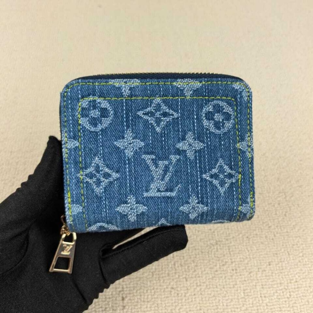 Alternative view of LOUIS VUITTON ZIPPY COIN PURSE WALLET DENIM BLUE 11CM M82957