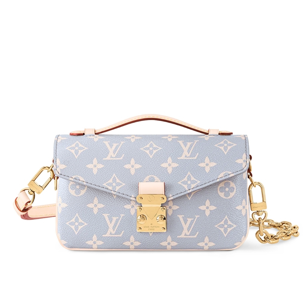 Louis Vuitton Pochette Métis East West Coated Canvas Trianon 21Cm M12429