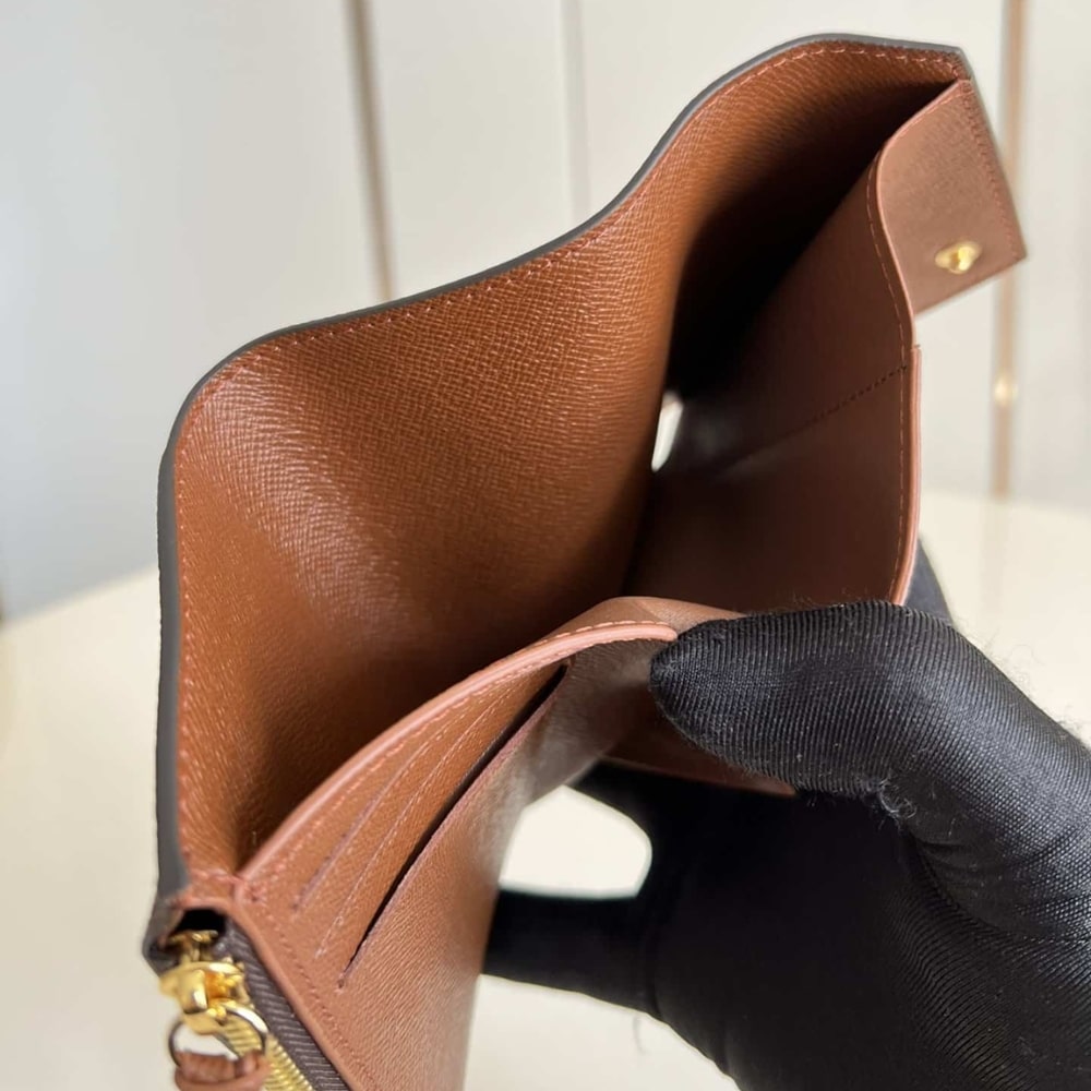 LOUIS VUITTON VICTORINE WALLET BROWN 12CM M62472 - Image 4